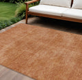 8 X 10 Brown Washable Indoor Outdoor Area Rug