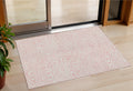 3 X 5 Pink And Gray Abstract Washable Indoor Outdoor Area Rug