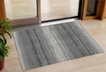 3 X 5 Gray And Charcoal Abstract Washable Indoor Outdoor Area Rug