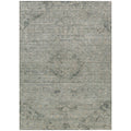 3 X 5 Sage And Beige Floral Washable Indoor Outdoor Area Rug