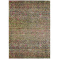 8 X 10 Artichoke Green And Hot Pink Floral Washable Indoor Outdoor Area Rug