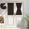 Vatge Door Window Curtains - Privacy Door Window Treatment Drapery for French Sliding Doors and Glass Patios, 1 Panel, W25 x L40