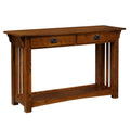Leick Home 8233 Mission Console Table for Entryway, Wood Sofa Table, Made with Solid Wood, for Living Room, Hallway, Office, Bed