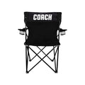 VictoryStore Outdoor Camping Chair - Coach - Team Gift - Sports Themed Camping Chair with Carry B