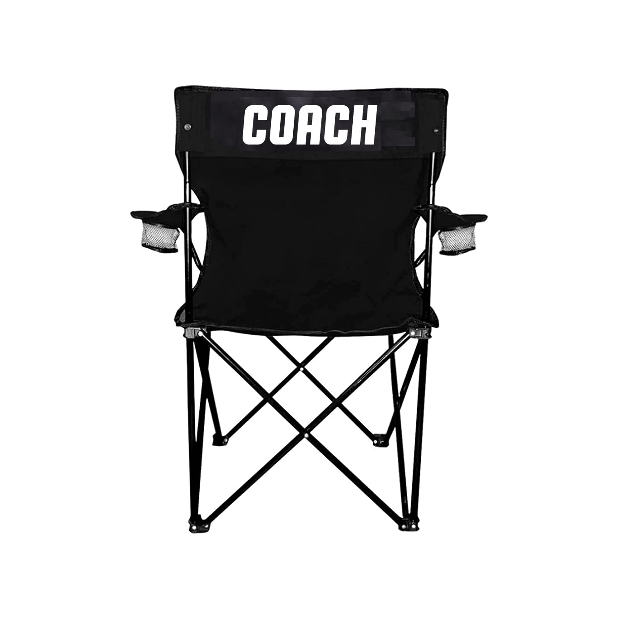 VictoryStore Outdoor Camping Chair - Coach - Team Gift - Sports Themed Camping Chair with Carry B