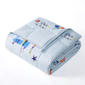 HOSUKKO Weighted Blanket - Weighted Blanket 10 lbs Blue Airplane Heavy Blanket - Small Size Bresthable Blanket(41 * 60 inches, 1