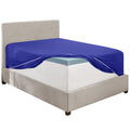Hearth & Harbor Extra Deep Pocket Full Fitted Sheet, Royal Blue Full Size Fitted Sheet Only, 1800 Microfiber Fitted Bed Sheet, U