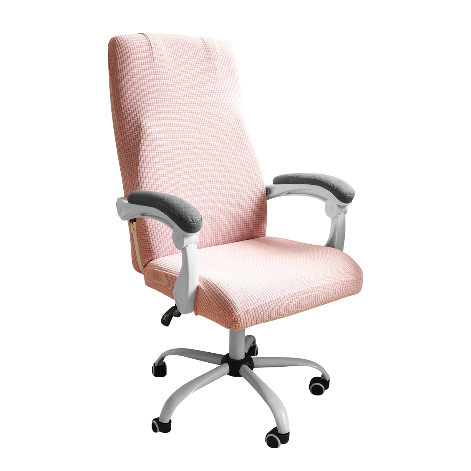 FORCHEER Large Office Chair Covers Stretchable XL Office Chair Cover, Big and Tall Computer Chair Covers (Large,Pink)