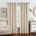 Olivia Gray PNG31690 54 x 84 in. Gilbert Solid Single Grommet Curtain Panel, Taupe