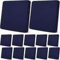 Newwiee 12 Pcs Stretch Sofa Couch Cushion Covers Patio Outdoor Cushion Covers Replacement Waterproof Couch Covers Individual Sli
