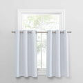 PONY DANCE Room Darkening Window Curtain Tiers, Kitchen/Bathroom/Kids Bedroom Decor Thermal Insulated Window Treatment Short Cur