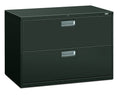 HON Brigade 600 Series Lateral File, 2 Legal/Letter-Size File Drawers, Charcoal, 42 X 18 X 28