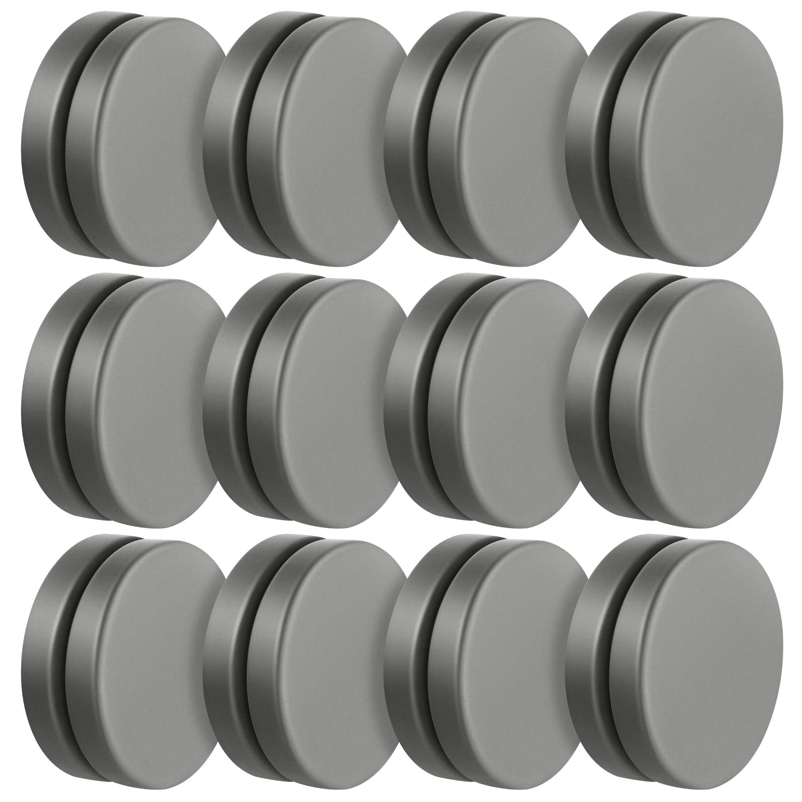 Jetec 12 Pairs Shower Curtain Weights Waterproof Magnetic Drapery Weights Tablecloth Magnets Bottom Round No Sew Curtain Weights