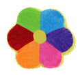 Snuggle Stuffs Flower Power 14 Minky Plush Colorful Rainbow Throw Pillow