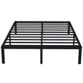 EMODA 14 Inch California King Bed Frames Heavy Duty Metal Cal King Platform with Steel Slats Support, No Box Spring Needed, Nois