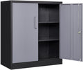 SISESOL Metal Storage Cabinets with Doors and Shelves,71  Metal Garage Storage Cabinet with Lock,Gray Steel Cabinet with Locking