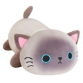 SQEQE Weighted Siamese Cat Plush, Weighted Siamese Cat Stuffed Animal, Cute Plushies Soft Pillow Toy Gift for Kids Adults 13.8 I