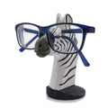 VIPbuy Handmade Wood Carving Eyeglasses Spectacle Holder Stand Sunglasses Display Rack Home Office Desk D  cor Gift (Zebra)