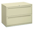 HON Brigade 700 Series Lateral File, 2 Legal/Letter-Size File Drawers, Putty, 42 X 18 X 28