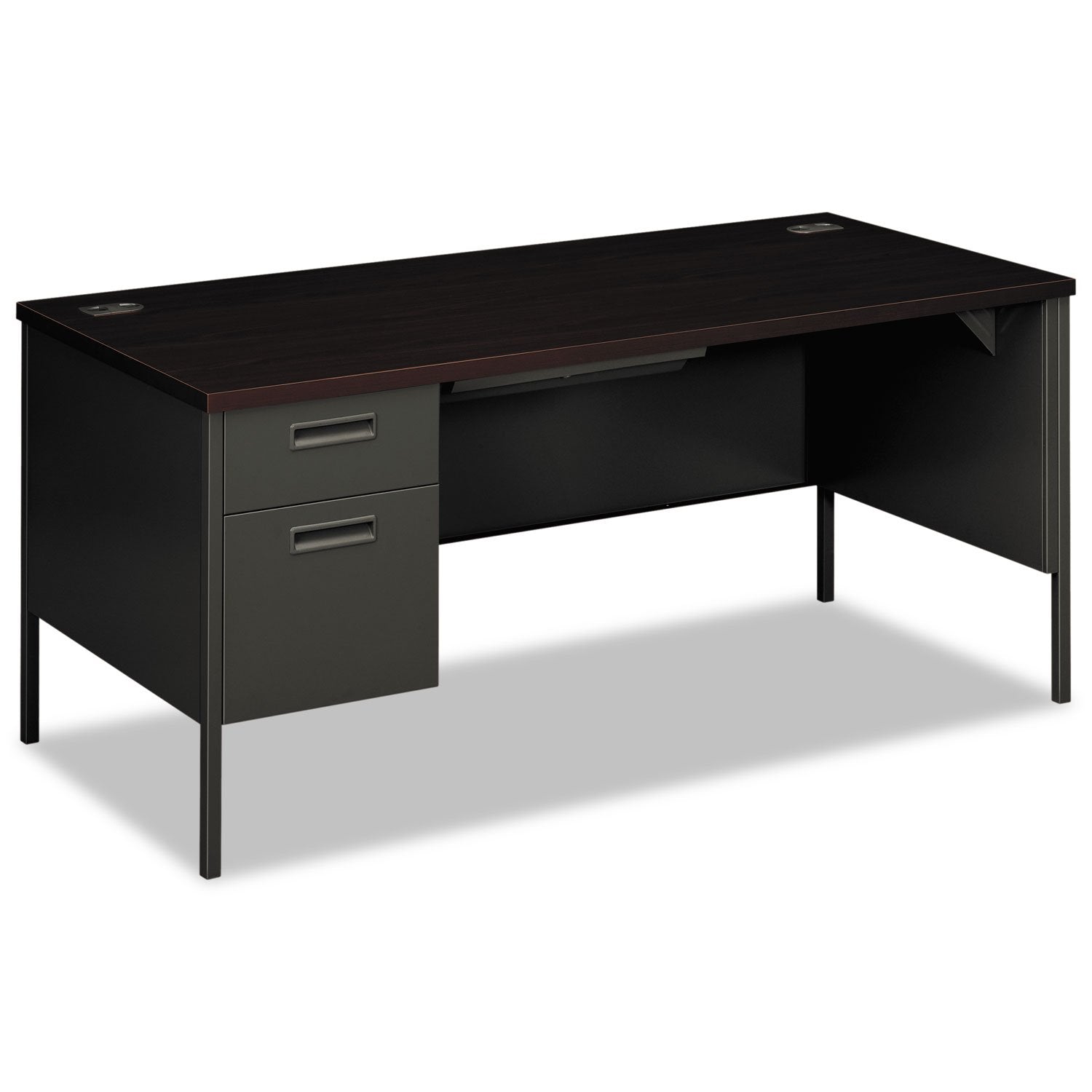 HON Metro Classic Series Single PedestalL Workstation Desk