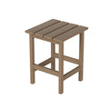 Costaelm Round Outdoor Side Tables, Adirondack Patio Tables for Outside, HDPE Patio End Table Weather Resistant, Balcony Table f