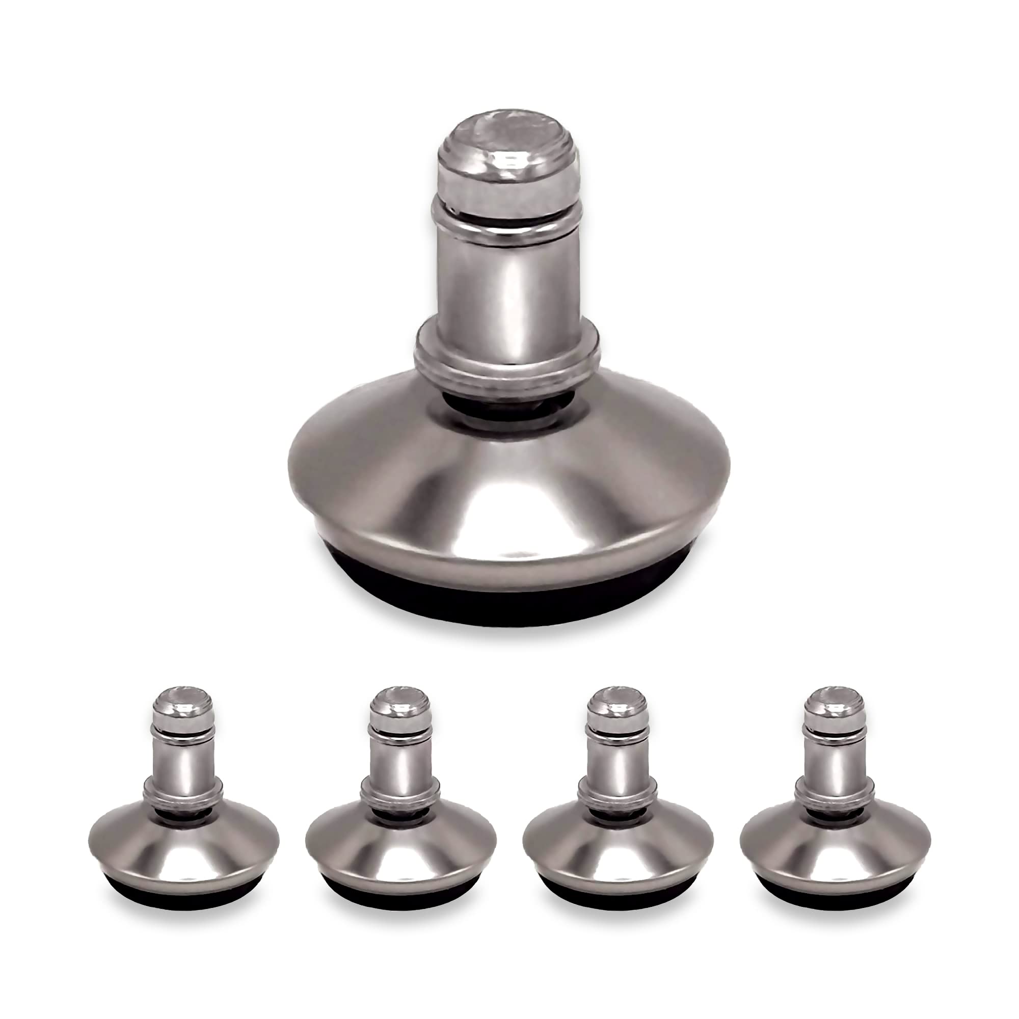 Office Chair Bell Glides Replacement, Replace Swivel Caster Wheels to Fixed Stationary Foot, Dia 7/16(11mm) stem fit Most Office