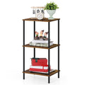 ETELI Tall Side Table 3 Tier Small End Table Stand 31.6 Height Telephone Table Industrial Entryway Table Night Stand with Metal 