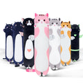 Sausudols Long Cat Plush Body Pillow, Cute Cat Plush Toy Pillows with Wings, Stuffed Animals Kitten Soft Plushies Gifts for Kids
