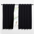 NICETOWN Complete 100% Blackout Curtains, Thermal Insulated & Energy Efficiency Window Draperies with Black Liner, Noise Reducin
