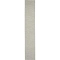 Nourison Positano Indoor/Outdoor Light Grey 22 x 12 Area Rug, Easy Cleaning, Non Shedding, Bed Room, Living Room, Dining Room,