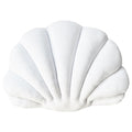 YRXRUS Shell Pillow, White Seashell Pillow, Patio Shell Shaped Pillow, Accent Ocean Series, Ultra Soft Velvet Cushion for Bed Li