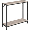 MAHANCRIS Console Table, 2-Tier Entrance Table, Behind Sofa Table, Industrial Style, Sturdy and Stable, for Living Room, Entrywa