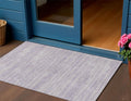 3 X 5 Lavender And Lilac Abstract Washable Indoor Outdoor Area Rug