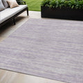 5 X 8 Lavender And Lilac Abstract Washable Indoor Outdoor Area Rug