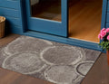 3 X 5 Chocolate And Beige Faux Bois Washable Indoor Outdoor Area Rug