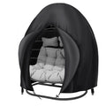 boyspringg Patio Egg Chair Cover, 91x80 Inches, Extra Large Double Egg Chair Cover for Outdoor Furniture, Heavy Duty Swing Hangi