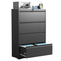 4 Drawer Lateral File Cabinets,Metal Filing Cabinet for Home Office,Wide Steel Storage Cabinet Commercial Drawer for Legal/Lette