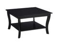 Convenience Concepts American Heritage Square Coffee Table, Black