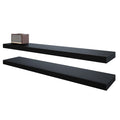 BAMEOS Floating Shelves,40 in W x 8in D Wall Mounted Wooden Shelves with Invisible Brackets Set of 2, Hanging Wall Shelves Decor