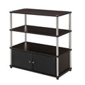 Convenience Concepts Designs2Go Highboy TV Stand with Storage Cabinets and Shelves for TVs up to 40 Inches, Espresso