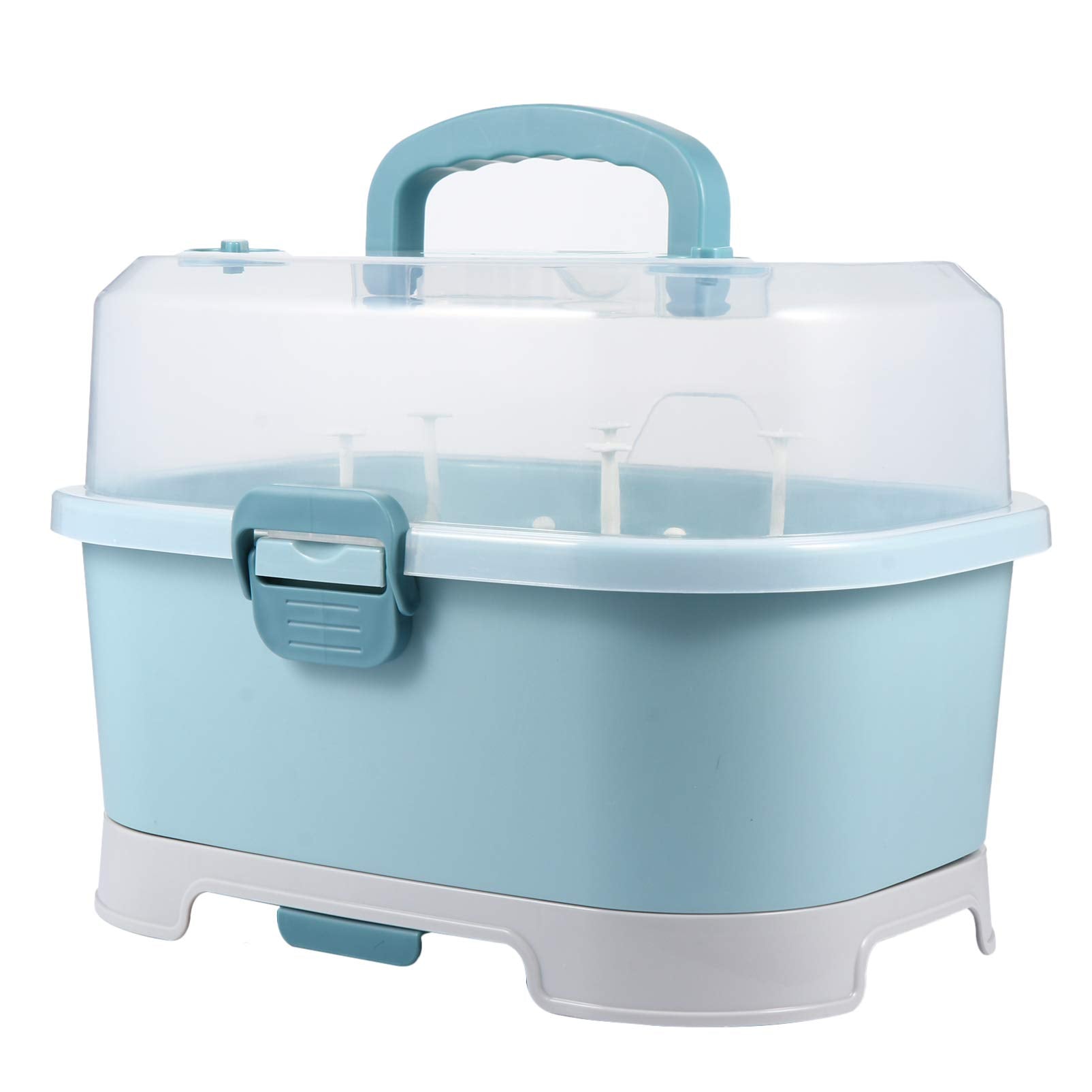 Baby Bottle Dryer 1Pc Portable Baby Bottle Drying Rack Storage Box Bottle Storage Box Organizer Case Portable Feeding Bottle Kit