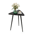SAYGOER Small Black Side Table, Triangle End Table, Modern Narrow Bedside Table for Living Room Bedroom Small Space, Unique Sofa