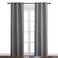 NICETOWN Gray Curtain Blackout Drape Panel, Single Panel, 34 x 84 inch, Grey, 3 Pass Microfiber Noise Reducing Thermal Insulated