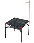 iClimb Extendable Folding Table Large Tabletop Area Ultralight Compact with Hollow Out Tabletop for Camping Backpacking Beach Co
