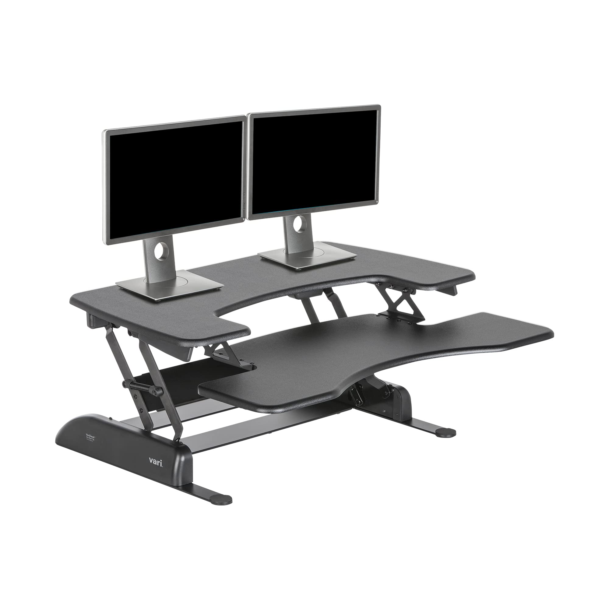 Vari VariDesk Pro Plus 36 - Adjustable Desk Converter with 11 Height Settings - Laptop Sit Stand Desk Riser for Table Tops and H