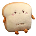 Goylmc Toast Bread Plush Pillow, Bread Stuffed Pillow,Food Plush Pillow with Hand Pocket Great Gift Choice for Kids Adults (15.7