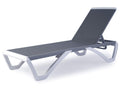 Kozyard Patio Chaise Lounge Chair - Full Flat Alumium & Resin Legs, Outdoor Reclining Adjustable Chair for Sunbathing, Patio, Be
