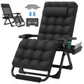 ZENPETIO 29In XL Zero Gravity Chair w/Cushion, Zero Gravity Recliner Lounge Chair for Indoor and Outdoor, Reclining Camping Chai