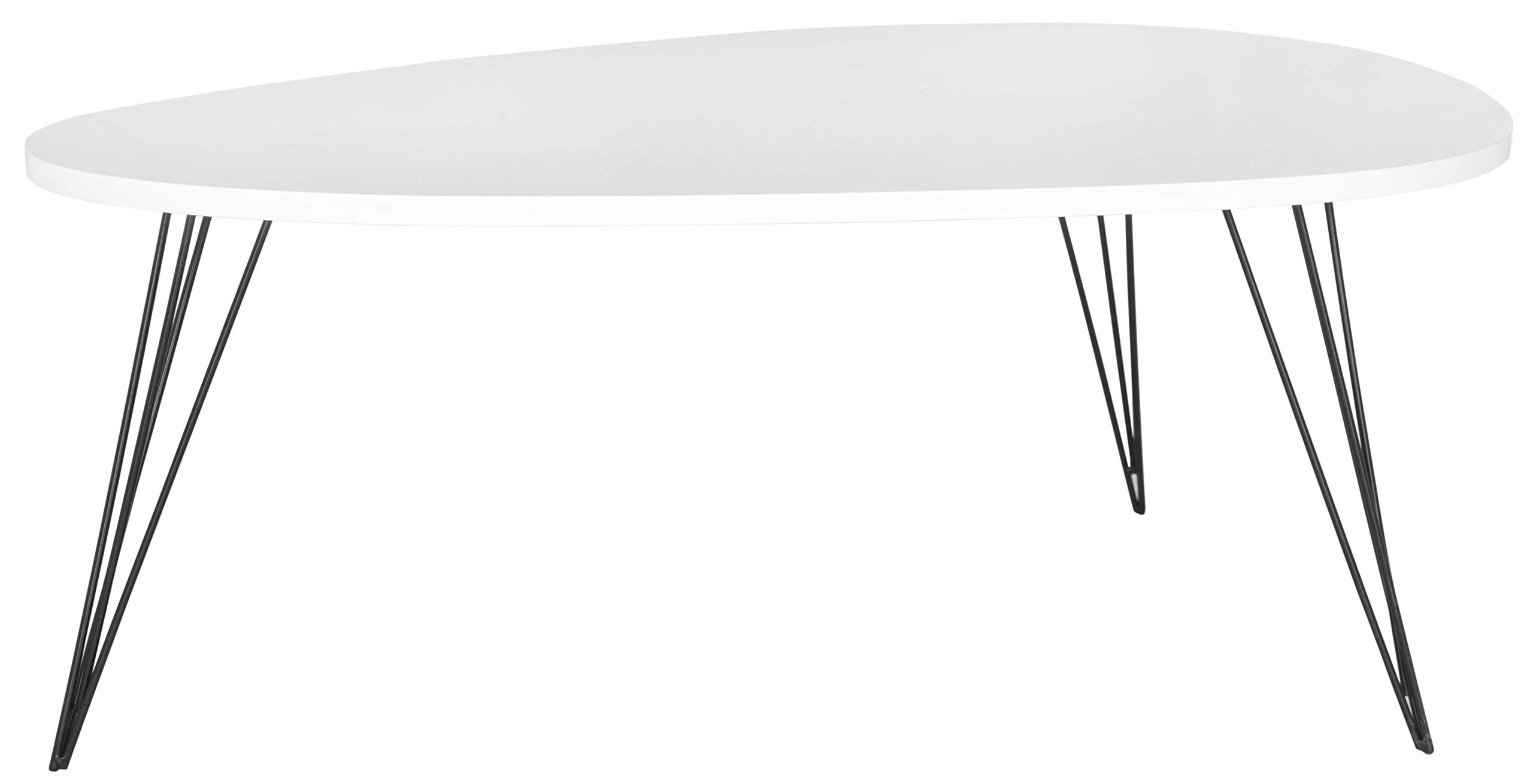 Safavieh Home Collection Wynton Mid-Century Modern White and Black Coffee Table