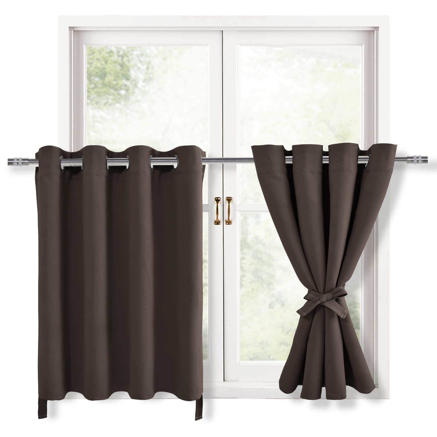 Hiasan RV Blackout Curtains for Bedroom, 52 x 36 Inches Long - Thermal Insulated & Light Blocking Window Curtains for Living Roo